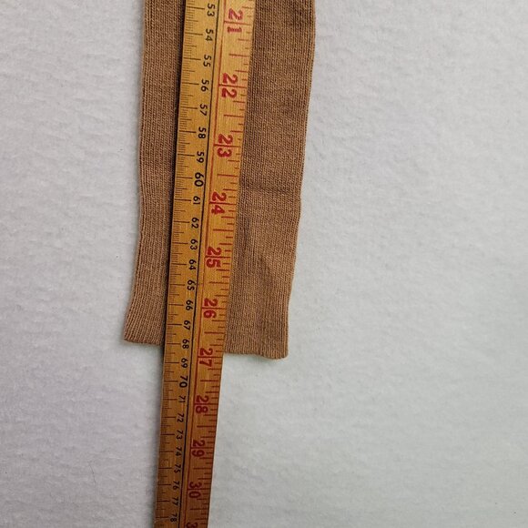 Melrose Studio Womens Brown High Neck Keyhole Sweater Embroidery Accents Size M - Picture 12 of 12